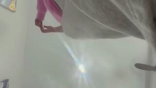 Post-Gym Nike Air Max — She Chews, Spits & Grinds Into the Glass (Under Glass POV)