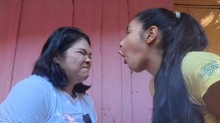 Her breath smells so bad it makes me nauseous.