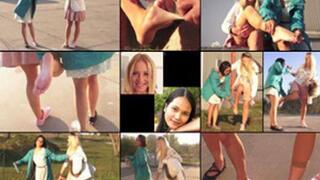 Kiara & Seyamon One Flip Flop Hop with Foot Play (in HD 1920X1080)