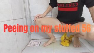 Peeing on my stuffed 56