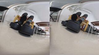 The giant YIDE wore black pants and black socks and humiliated and disciplined Jamie 3dvr180