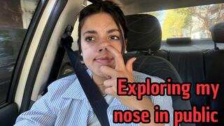Exploring my nose in public