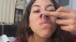 Sneezing while my nose is dripping