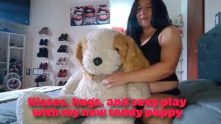 Kisses, hugs, and sexy play with my new teddy puppy