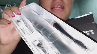 Opening a gift and new tools!