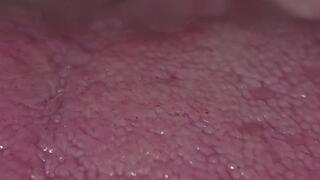 Uvula Play: Deep Mouth Close?Up