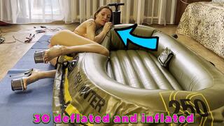 Vika pumps up and deflates the boat 30 times_4K hdr pro res_full video 43 min