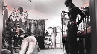 Extreme RIDING CROP WHIPPING double sadism