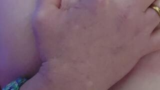 Me enjoing my big boobs