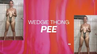 wedgie and pee in thongs