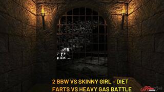 2 BBW VS SKINNY GIRL - DIET FARTS VS HEAVY GAS BATTLE - TURBINADA - CLIP 1 - NEW APRIL 2026