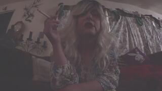 Cheryl's Smoke Break Thinking About Your Cock