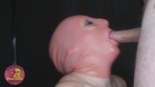 POV LATEX MASK MESSY HUGE FACIAL WITH @LOLAVIXENLV