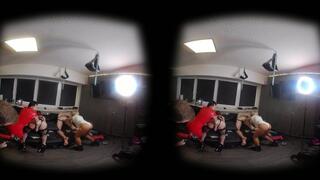 Jasmine Dlight & Fist Dude & Adelina Noir & Mistress Luciana - Extreme Deep Fisting Glove Orgy VR180