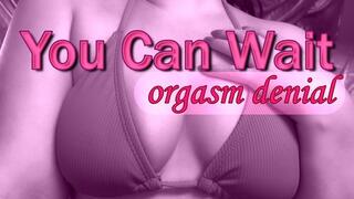 Tease and Denial Gooning - You Can Wait