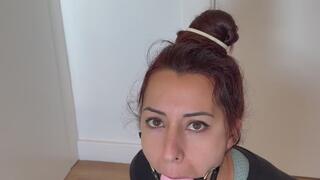 A FETISHIST CATCHES ME TO TRY ON GAGS