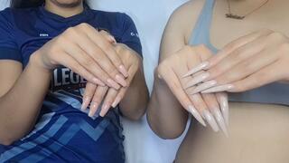 Fingers with claws + Fingers with short nails