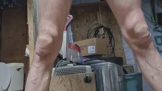 big white cock filling a 5T 6T pull up full of piss