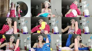 Taboo JOI Cleaning Control Gloves, Sponge and Dirty Secret Tease