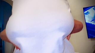 Huge tits wet t-shirt show