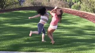 * 854x480p * A Wet Water Fight With Kymberly Jane - Mp4