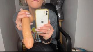 Mean Stepmom Gives You Sissy Training & Dresses You In Lingerie While She Vapes And Films You Sucking Dildo