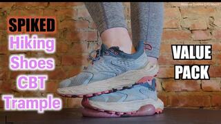 Rugged HOKAs Shred & Drain Balls - Cock Minced & Milked by Spiked Hiking Shoes - **VALUE PACK - all versions in 1 video** CBT trampling cock ball testicle trample crush stomp hard heavy extreme full weight trainers cumshot POV