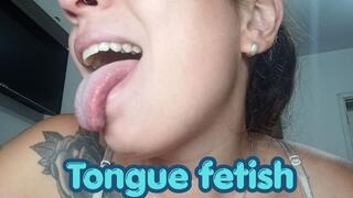 My Wet Tongue in Close-Up