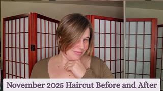 November 2025 Haircut Before and After