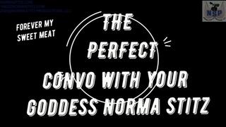 THE PERFECT CONVO WITH GODDESS NORMA STITZ