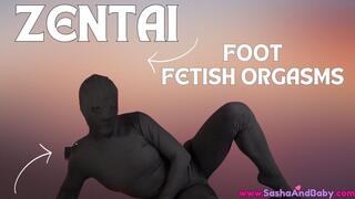Zentai Alien Foot Fetish Masturbation