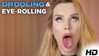 Drool & Eye Rolling With Ahegao Face