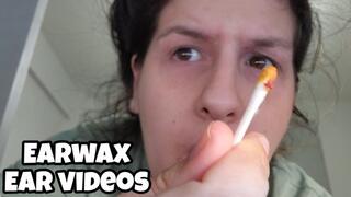 Earwax Removal & Ear Touching Compilation 1 month Chubby Girl Cleans Ears