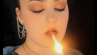 Glossy Lips & Close Up Smoking