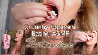 Crunchy Popcorn Eating ASMR with Miss Whitney Morgan - mp4
