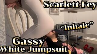 Scarlett Fey's Gassy White Jumpsuit!
