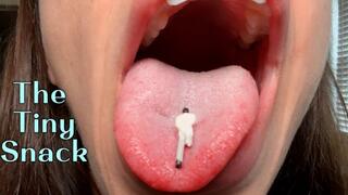 The Tiny Snack (4K MP4) Indica Jane: Giantess, Ass Fetish, Tongue Fetish, Vore, Teeth Fetish