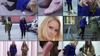 Stella Accident, Fall Sprain and Hop Crutch to the Doc (1920 X 1080 in HD)