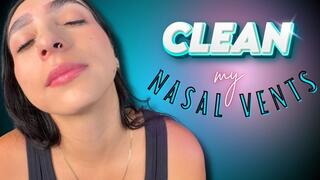 clean my nasal vents