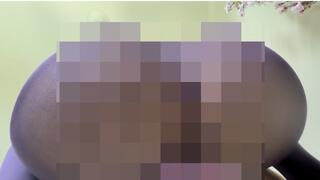 4’11 half Asian sits on your face in purple see through pantyhose POV