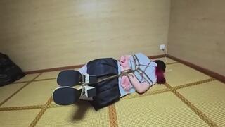 lz9-hogtied bondage and struggling