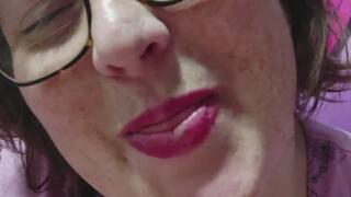 Playing with my mouth and biting myself