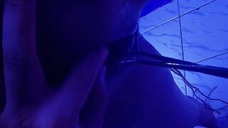 Mia gets through electric clitoris painful stimulation while tied with a pussy slapping afterwards