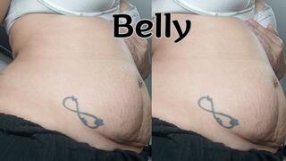 Belly swollen to the limit