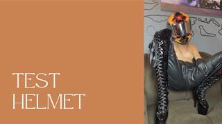 leather and helmet test