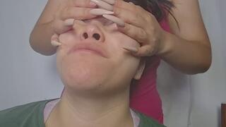 “She controls my face and enjoys every second