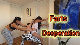 We fought desperately for the toilet