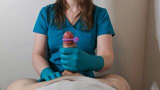 Nurse green surgical gloves cum extraction