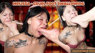 Melissa - Cruel Foot Swallowing (4K)