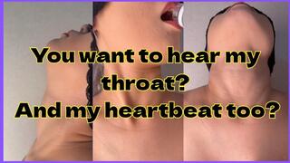 Neck Swallowing & Heartbeat Fetish – Gulp Sounds and Intense Focus